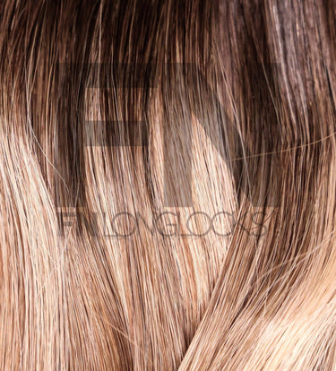 FNLonglocks premium rooted 4/18 tape-in hair extensions, 100% Remy human hair.