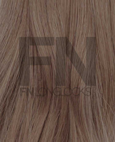 Luxury real human remy hair extensions in smooth, natural brown shade for seamless volume and length.