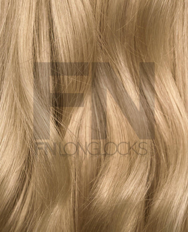Smooth blonde Remy hair extensions with natural shine and sleek texture