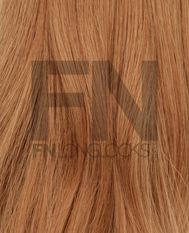 Luxury real human remy hair extensions in warm honey blonde shade