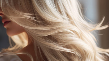 Blonde hair extensions with natural waves and soft texture for salon styling