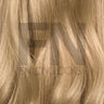 Luxury blonde human hair extensions with natural shine and smooth texture