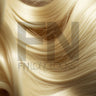 FNLonglocks premium color 22 blonde tape-in hair extensions, 100% Remy human hair.