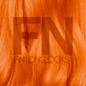 Vibrant orange human hair extensions, smooth and silky texture for luxury styling