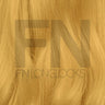 Luxury blonde human hair extensions with smooth, silky texture for natural volume and length
